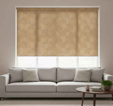 Rollo fenster beige mit bambusrohren - TenStickers