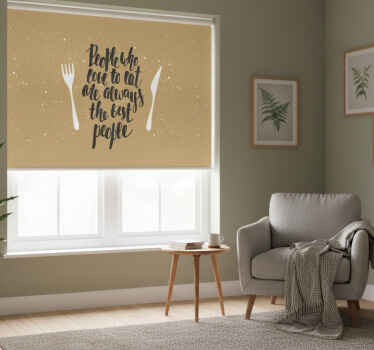 Rollo fenster beige für genussliebhaber - TenStickers