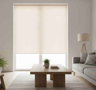 Rollo fenster beige mit beige textilunterlage - TenStickers