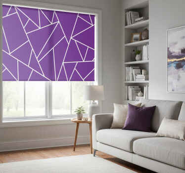 Toile fenêtre violet fond violet avec carrés élégants - TenStickers