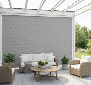 Toile fenêtre extérieur triangles en béton gris - TenStickers