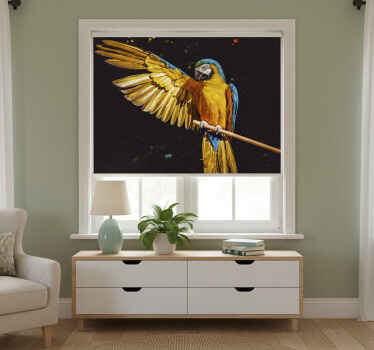 Estor enrollable habitación aves tropicales - TenVinilo