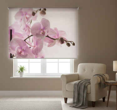 Estor enrollable habitación diseño orquídea - TenVinilo