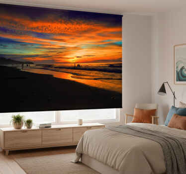 Bedroom roller blind ecuador beach style - TenStickers