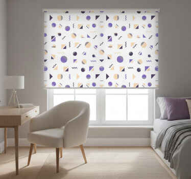 Rulou geam cameră forme geometrice colorate - TenStickers
