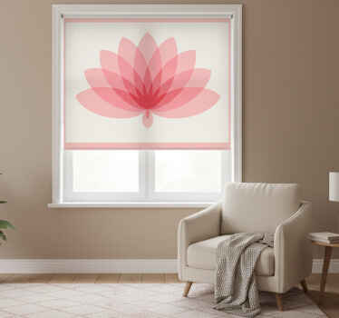 Rulou geam cameră floare de lotus single - TenStickers