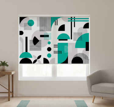 Rulou geam cameră forme geometrice moderne - TenStickers