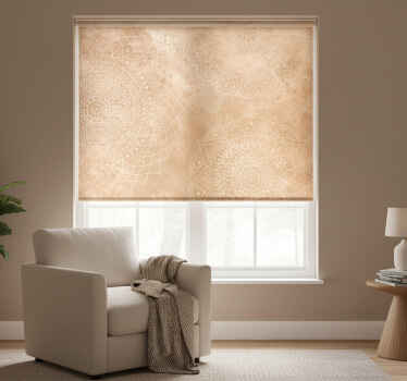 Rollo fenster wohnzimmer im vintage mandala design - TenStickers