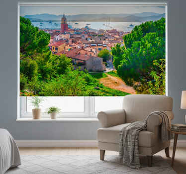 Rollo fenster wohnzimmer saint-tropez - TenStickers