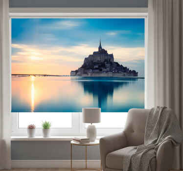 Rollo fenster wohnzimmer mont saint-michel - TenStickers