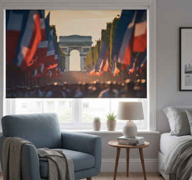 Rollo fenster wohnzimmer nationalfeiertag in paris - TenStickers