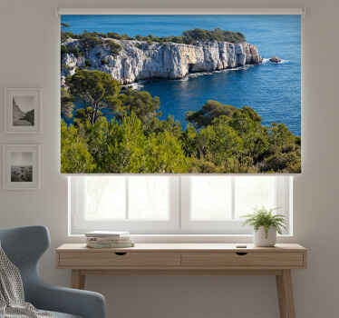 Rollo fenster wohnzimmer calanques von marseille - TenStickers
