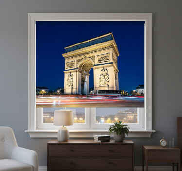 Rollo fenster wohnzimmer triumphbogen paris - TenStickers