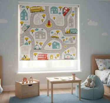 Blind children city nordic style - TenStickers