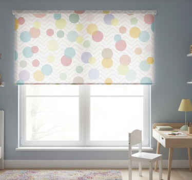 Blind children colorful polka dot chevron - TenStickers