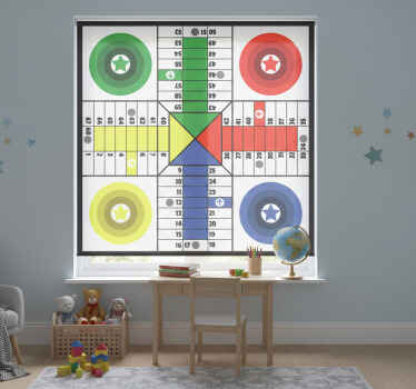 Cortina roller infantil parchís hame - TenVinilo