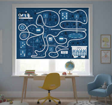 Blind children nordic blue path - TenStickers