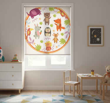 Blind children love cute cartoon zoo animals - TenStickers
