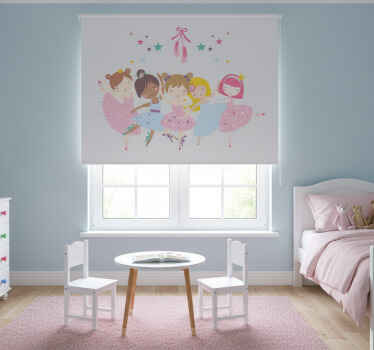 Blind children ballet stars colorful illustration - TenStickers