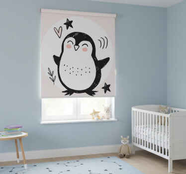 Blind children cute drawn baby penguin doodle - TenStickers