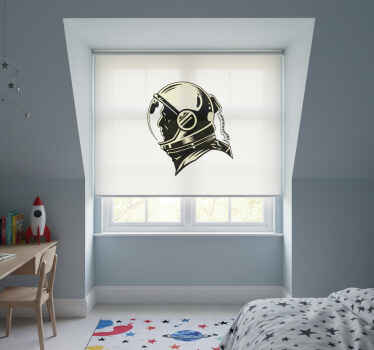 Blind children vintage monochrome cosmonaut - TenStickers