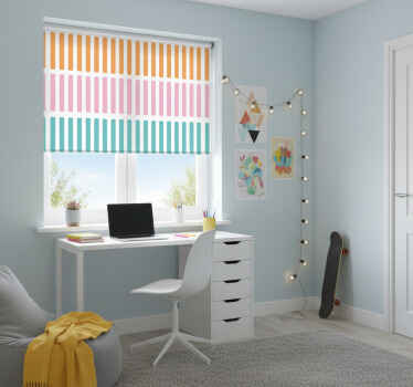 Estor enrollable juvenil pegatinas de colores confeti - TenVinilo