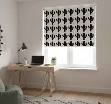 Cortina roller juvenil sticker cactus decorativos - TenVinilo
