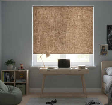 Rollo fenster beige in natürlicher faseroptik - TenStickers