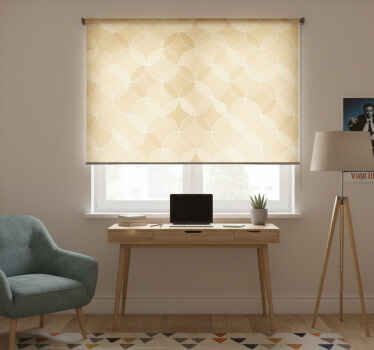 Rollo fenster beige mit Überlappenden kreisen - TenStickers