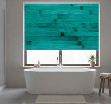 Toile fenêtre salle de bain planches peintes rustiques - TenStickers