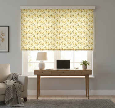 Flower roller blind mimosa patterns - TenStickers