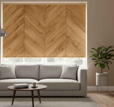 Cortina roller textura parquet de madera - TenVinilo