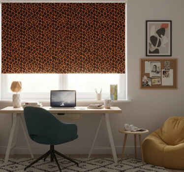Rollo fenster schwarz kalahari leopardenimitat - TenStickers