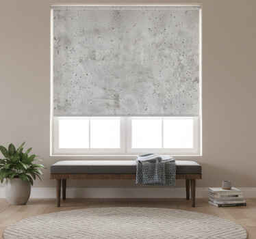 Grey roller blind with grey concrete effect - TenStickers