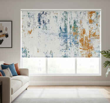 Toile fenêtre gris design texturé abstrait - TenStickers