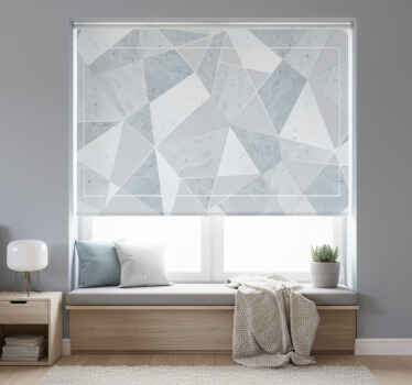 Toile fenêtre gris composition de carreaux abstraits - TenStickers