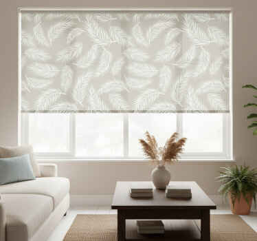 Toile fenêtre gris motif hamptons beige tropical - TenStickers
