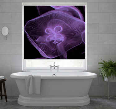 Estor enrollable baño arte de medusas - TenVinilo