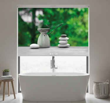 Estor enrollable baño zen para tu privacidad - TenVinilo