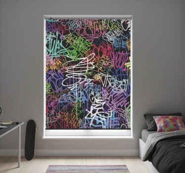 Estor enrollable juvenil pintura de arte urbano - TenVinilo