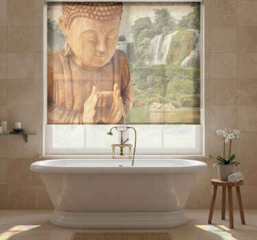 Zen rullegardiner serene buddha cascade - TenStickers