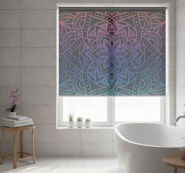 Zen rullegardiner mandala udsmykning - TenStickers