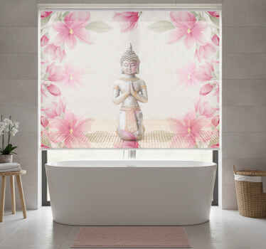 Zen rullegardiner buddha og magnolia - TenStickers