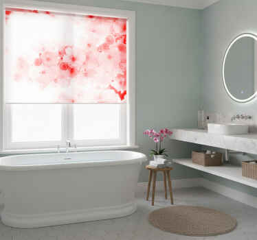 Cortina roller zen papel pintado - arbusto rojo - TenVinilo