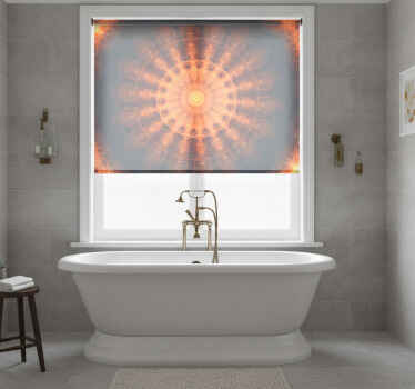 Cortina roller zen mandala amanecer pintado - TenVinilo