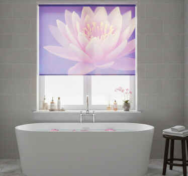 Cortina roller zen flor de loto rosa - TenVinilo