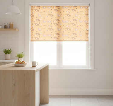 Orange blind with chick pattern design - TenStickers