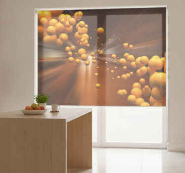Orange blind vibrant spherical burst - TenStickers