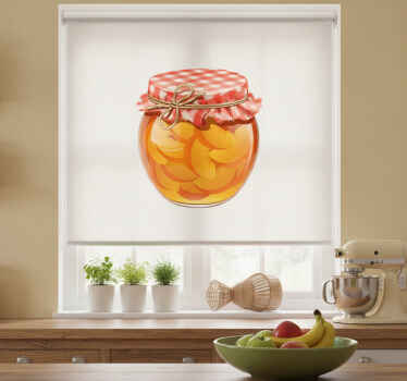 Orange blind decorative vinyl tarrón conserve - TenStickers