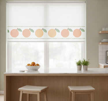 Orange blind with elegant orange border - TenStickers